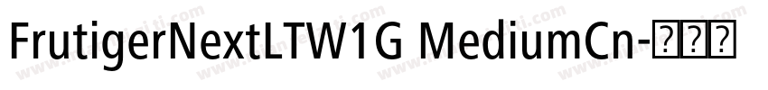 FrutigerNextLTW1G MediumCn字体转换
